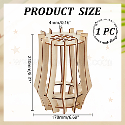 Holzvasen-Bausätze für Blumensträuße&nbsp;DIY-WH0899-68A