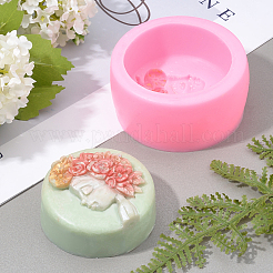 DIY 3D Mädchengesicht Fondant Formen Kits&nbsp;DIY-OC0003-47