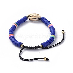 Nylon regolabile bracciali intrecciati cavo di perline&nbsp;BJEW-JB04886-03