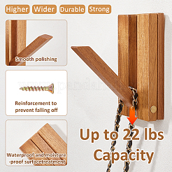 2 crochet en bois pour touche de piano&nbsp;AJEW-WH0752-587
