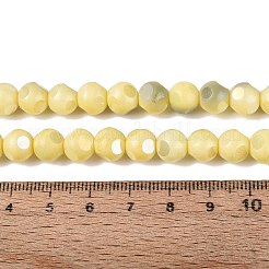 Perles de verre opaque électroplaquées teintées à effet ombré&nbsp;EGLA-Q130-01A-23