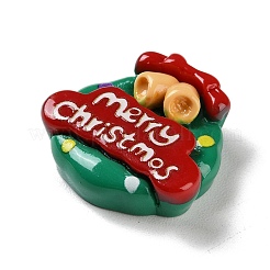 Cabujones decodificados de resina opaca con tema navideño&nbsp;RESI-F053-D05