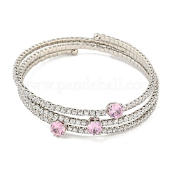 Bracelets en laiton plaqué en rack&nbsp;BJEW-B110-01P-03