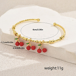 Bracelets manchettes en laiton mignons et doux&nbsp;EC0597-2