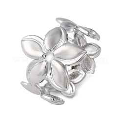 Anelli polsino aperto regolabile in ottone per donna&nbsp;RJEW-R021-01P