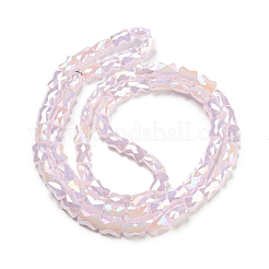 Brins de perles de verre à plaque de couleur ab&nbsp;EGLA-P051-06B-C01