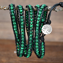 Verstellbare Wickelarmbänder aus einer Legierung mit Baum des Lebens&nbsp;WGFA9D3-01