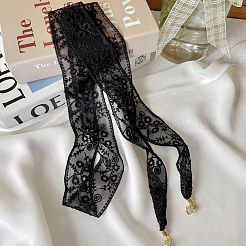 1 Stück Baumwoll-Polyester-Spitzen-Stirnbänder für Damen&nbsp;AJEW-CY0001-73C