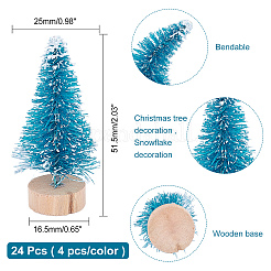 Weihnachtsbaum kunststoff hausverzierungen&nbsp;DJEW-WH0015-04