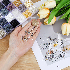 24 styles de perles de rocaille en verre&nbsp;SEED-ME0001-26