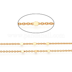 Chaînes à maillons ronds plats en laiton&nbsp;CHC-TAC0009-03G