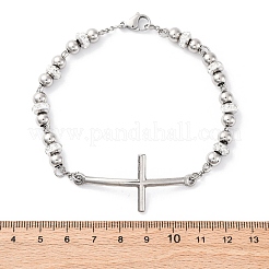 201 bracelets à maillons en acier inoxydable&nbsp;BJEW-A032-02P-02