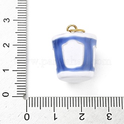 Pendentifs en acier inoxydable 304 émaillés&nbsp;STAS-A131-02B-G