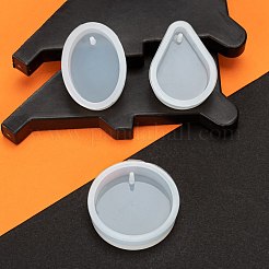 30 stücke 3 stil diy silikon anhänger formen&nbsp;DIY-LS0003-16