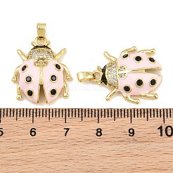 Pendentifs avec zircon cubiques à micro-pavés en laiton&nbsp;CU-CBA765C-05C-G