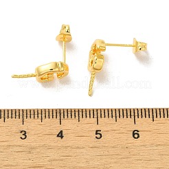 Messing ohrstecker Zubehör&nbsp;EJEW-H128-04G