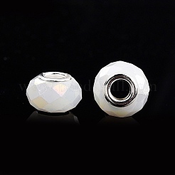 Imitation jade perles de verre européennes&nbsp;GPDL-N004-B14mm-A01