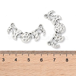 Pendentifs en alliage de style tibétain avec phases de lune&nbsp;TIBE-B002-01AS