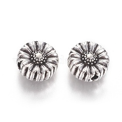 Perline a fiore in lega stile tibetano&nbsp;X-TIBEP-GC190-AS-NR