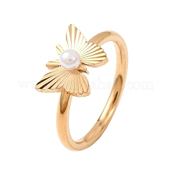 Anillos de dedo de acero inoxidable 304 para mujer&nbsp;SA-CBA6EDB-11G