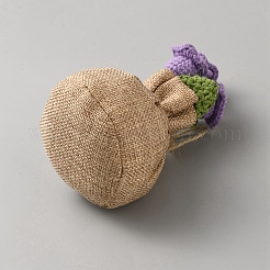 Pot de fleurs artificielles en peluche&nbsp;DJEW-WH20023-008C