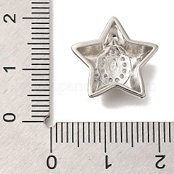 Porte micro ouvrent pendentifs zircone cubique en laiton de placage&nbsp;KK-I722-05P-O