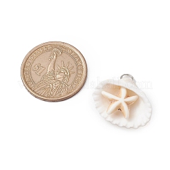 Sommer Strand natürliche Muschel Anhänger&nbsp;PALLOY-JF02649
