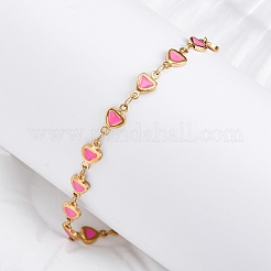 Braccialetti a maglie in acciaio inossidabile placcato ionico (ip) 304&nbsp;BJEW-I274-36A
