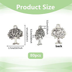 Pendentifs en alliage de style tibétain&nbsp;FIND-DC0006-12C