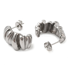 Orecchini a perno twist in acciaio inossidabile 304 anti-ossidazione&nbsp;EJEW-Z022-14P