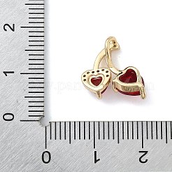 Ottone micro spianare pendenti zirconi&nbsp;KK-F909-03G