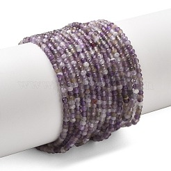 Facettierten natürlichen Amethyst Perlen Stränge&nbsp;G-RM241221-O4