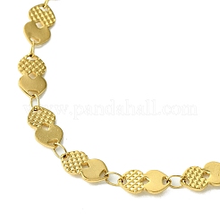 Ionenplattierung (IP) 304 Edelstahl Boston Link Kette Halsketten für Frauen&nbsp;NJEW-A021-02G