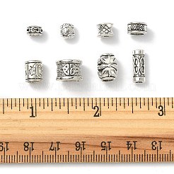 80pcs 8 Arten tibetanische Legierungsperlen&nbsp;TIBEB-FS0001-02
