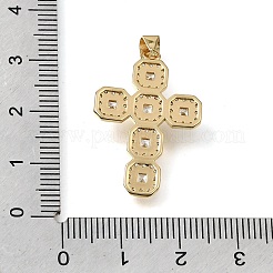Pendentifs en laiton zircon cubique transparent&nbsp;CU-CBA9883-05A-G