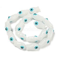 Perle di vetro trasparenti fatte a mano&nbsp;GLAA-N0028-03K