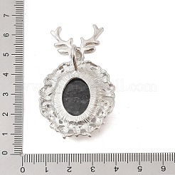 Pendentifs en larvikite naturelle&nbsp;G-A226-02P-03