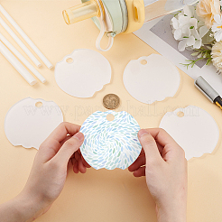 10 pièce de décoration de couvercle en acrylique à transfert thermique&nbsp;DIY-BC0013-71A