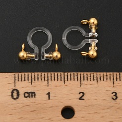 Ohrclips aus Messing zum Aufstecken&nbsp;KK-C130-08G