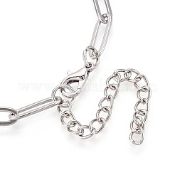 Bracelets à chaîne en acier inoxydable 201 pour femmes&nbsp;BJEW-N036-02P