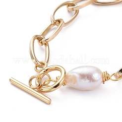 Pulseras de cadena de clip de papel de aluminio&nbsp;BJEW-JB05268