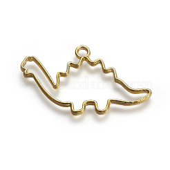 Ciondoli con lunetta apribile in lega di zinco&nbsp;PALLOY-WH0039-01G-B