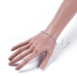 Bracciali con perline intrecciati con filo di nylon regolabile&nbsp;BJEW-JB04376-05