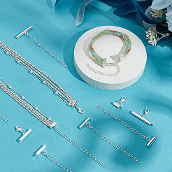 32 Stück Messingende in 8 Stilen mit Kette&nbsp;FIND-PH01480