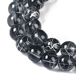 Chapelets de perles en verre transparent drawbench&nbsp;GLAD-Q012-8mm-14
