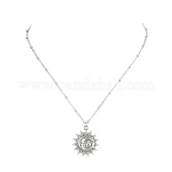 Collier pendentif en acier inoxydable 304 anti-ternissement pour filles et femmes&nbsp;NJEW-JN04280-02