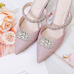 4 Stück abnehmbare Blumen-Schuhdekoration in 2 Farben&nbsp;AJEW-GO0001-95