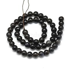 Natürlichen Obsidian Perlen Stränge&nbsp;G-S150-15-6mm