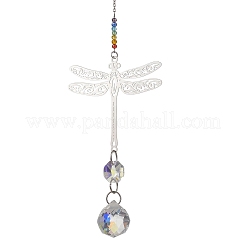 Hängende Sonnenfänger in Tropfenform aus Glas&nbsp;HJEW-JM04654-02