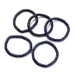 Lapis naturali perline lazuli allungano i braccialetti&nbsp;BJEW-F523-03B